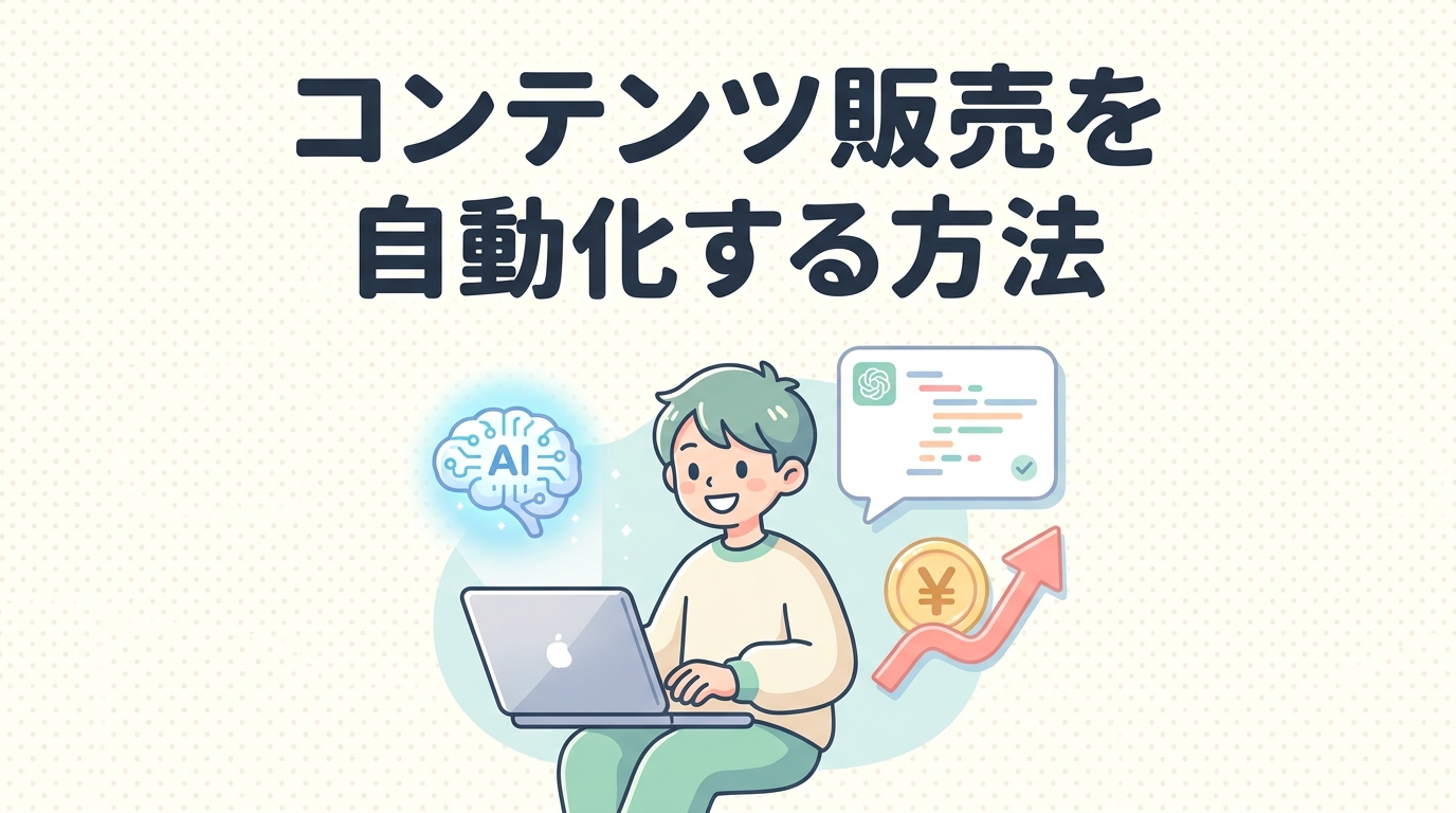 コンテンツ販売を自動化する方法