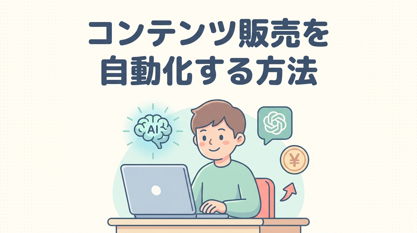 コンテンツ販売を自動化する方法