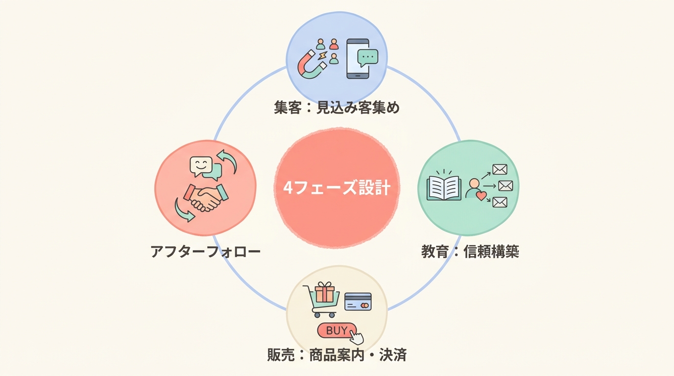 売れる仕組みの作り方｜集客→教育→販売→アフターフォロー