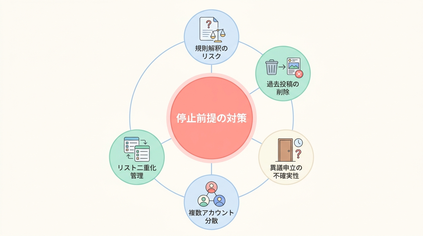 まとめ：垢BANされても止まらない構成を、今のうちに