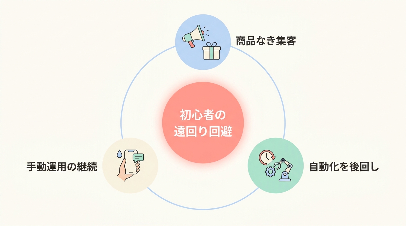 コンテンツ販売で初心者がやってしまう失敗パターン3つ