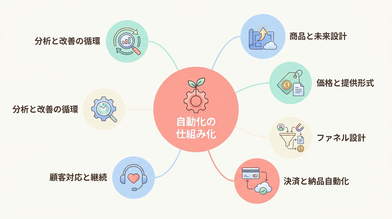 コンテンツ販売を自動化する4ステップ