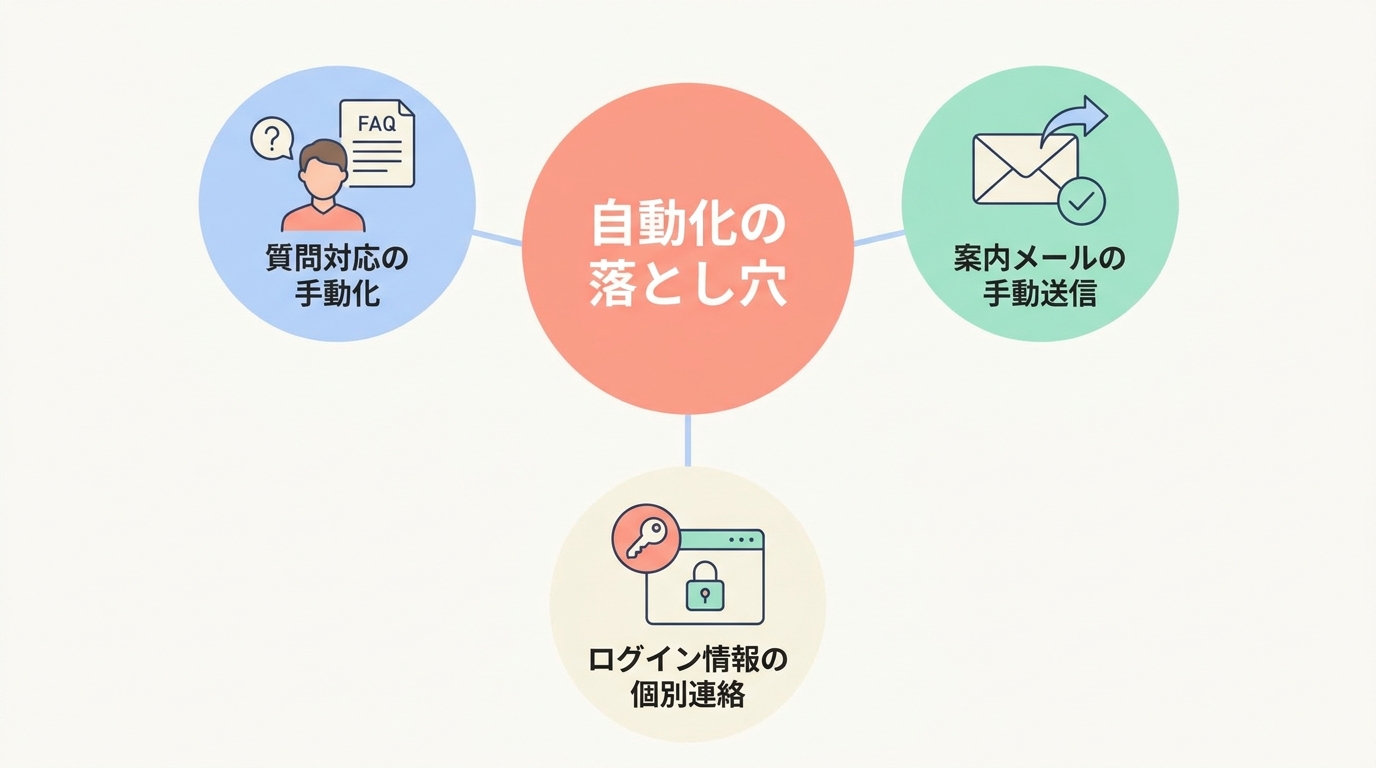 手作業が残りやすい3つの落とし穴と回避策