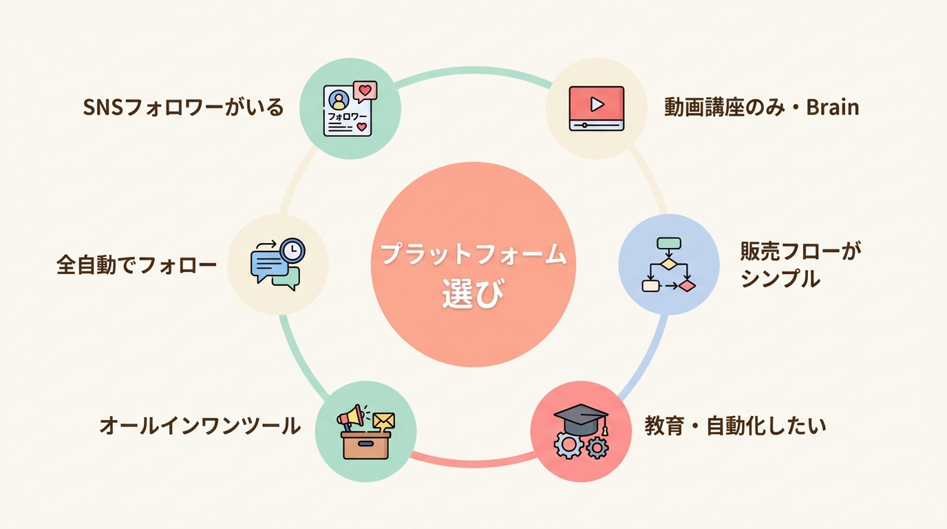 あなたに合うプラットフォームの選び方【パターン別】