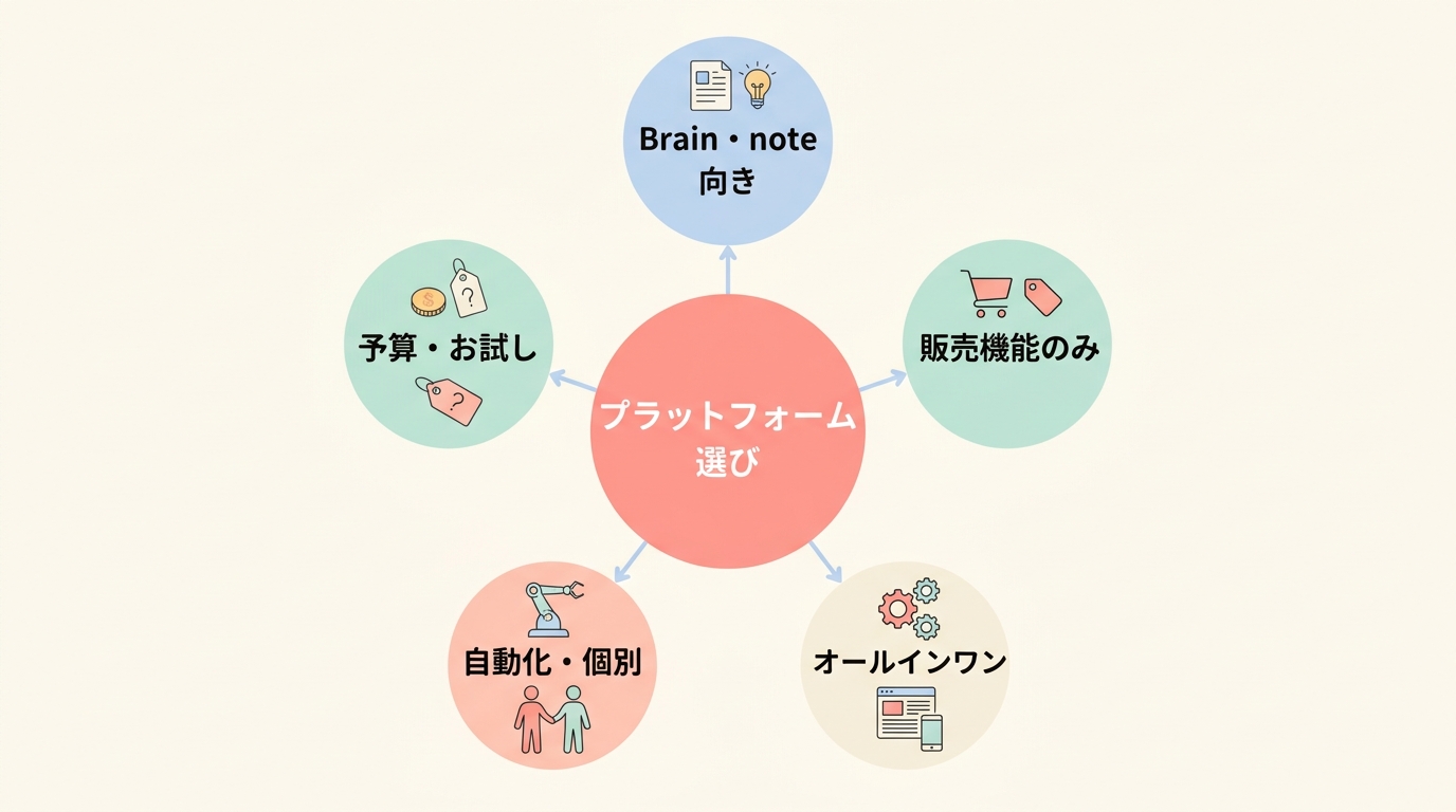 自己診断チェックリスト【あなたに合うプラットフォームはどれ？】
