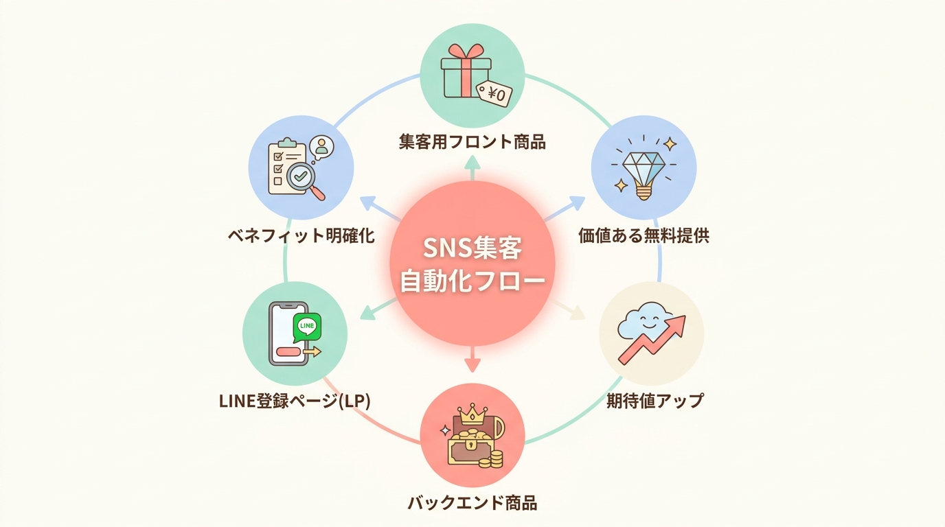 SNS集客から自動化までの具体的な手順