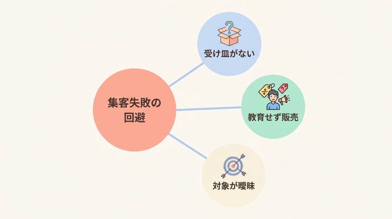集客で失敗する5つのパターンと回避策