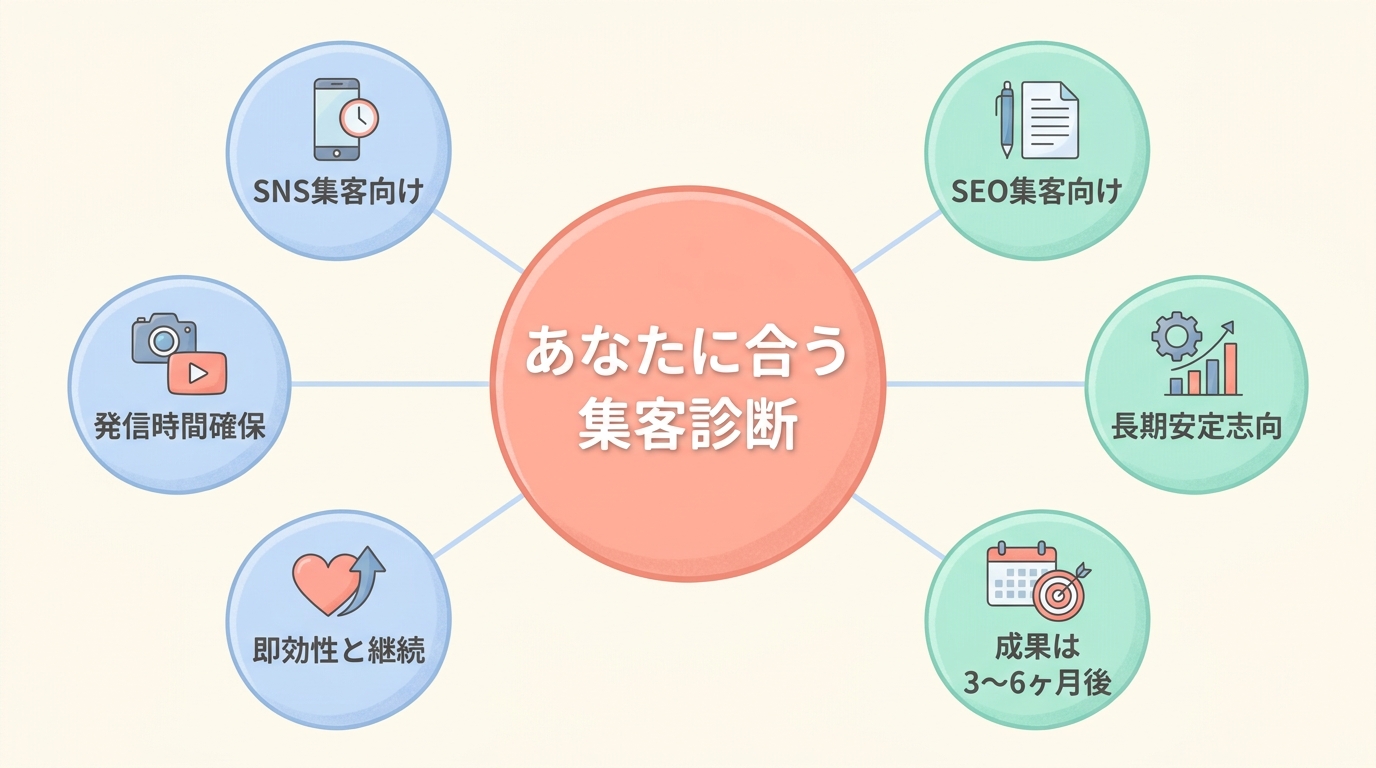 自分に合った集客チャネルの選び方（診断）