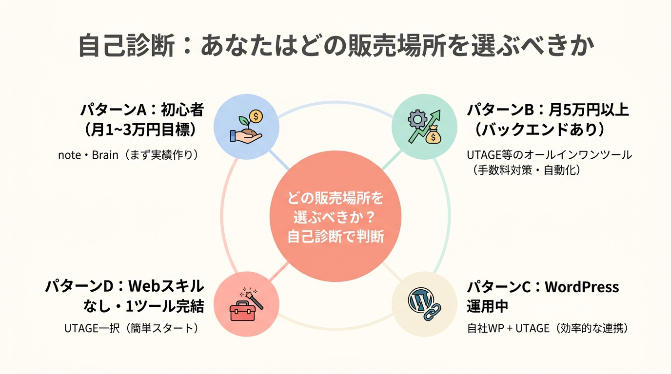 自己診断：あなたはどの販売場所を選ぶべきか