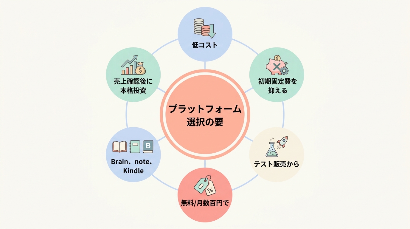 コンテンツ販売プラットフォームを選ぶ3つの判断軸