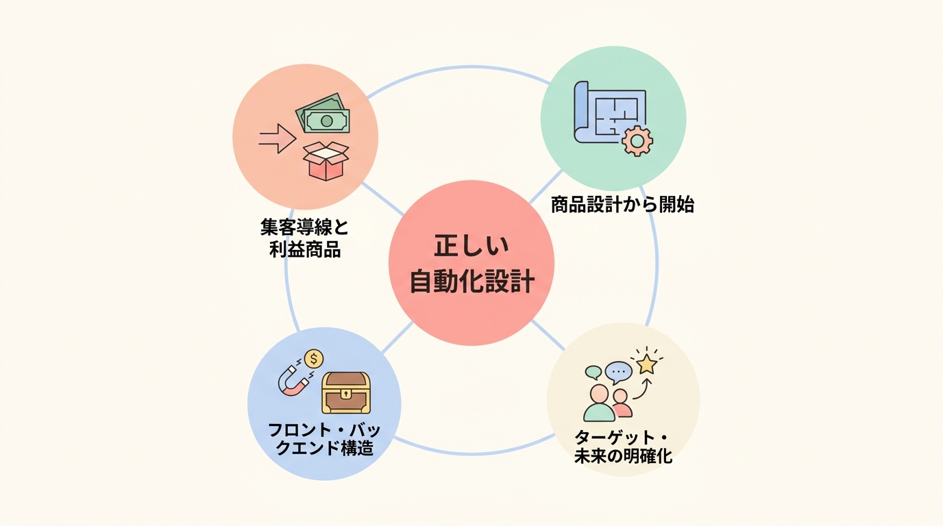 コンテンツ販売の自動化を正しい順番で設計する4ステップ